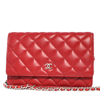 CHANEL シャネル バッグ コピー ショルダーバッグ A33814 クラシック ラムスキン ルージュレッド